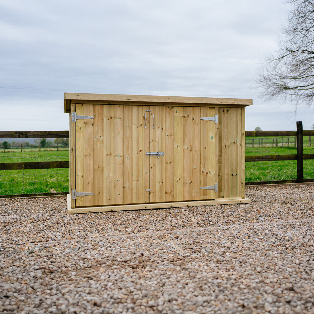 The Garden Village Chipping 7 x 4ft Large Bike Shed Image 2