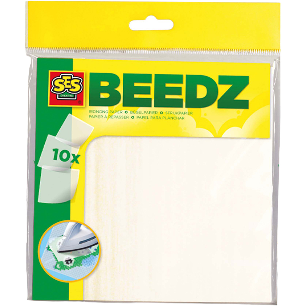 SES Creative Beedz Iron On Beads Ironing Sheet 10 Pack Image 1