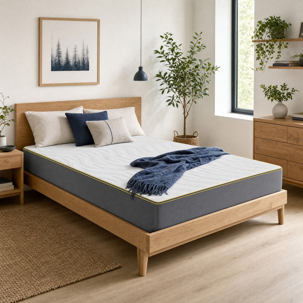 Visco Therapy Small Double Bliss Memory Foam Mattress with 2 Deep Sleep Pillow Image 2
