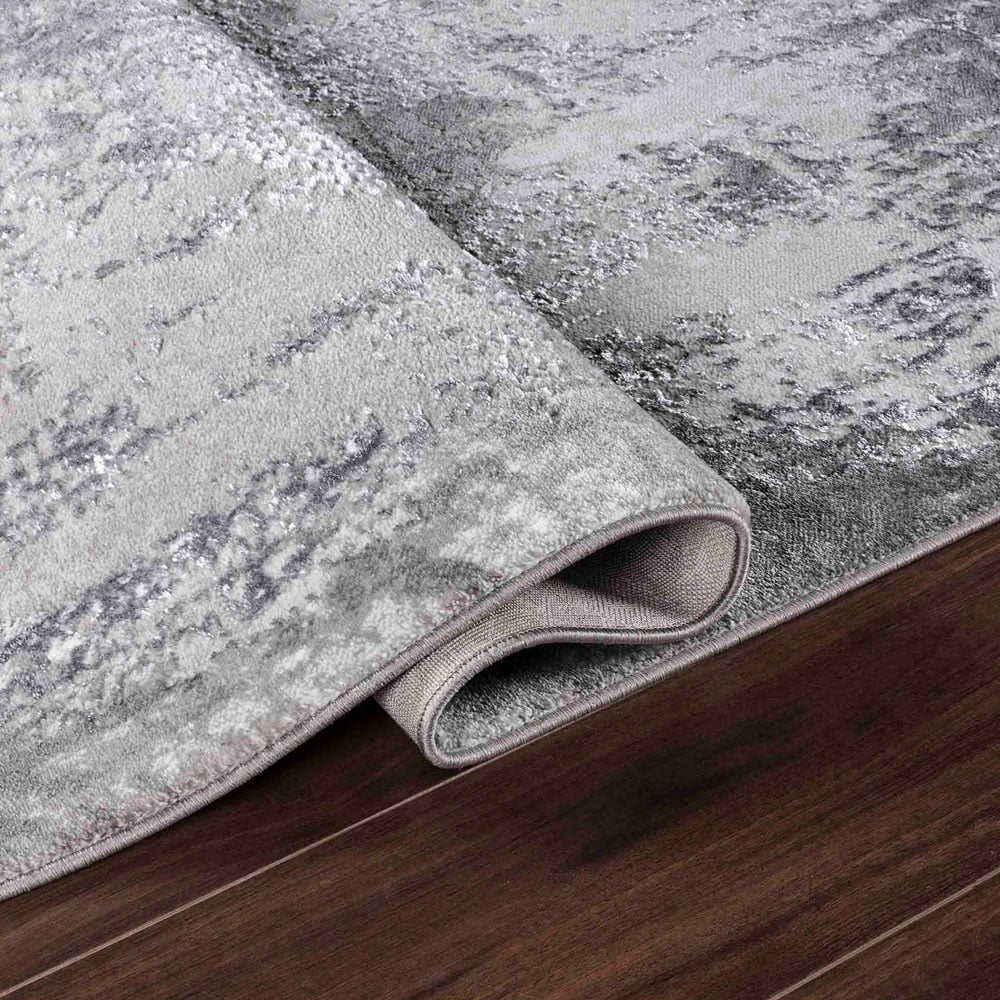 Desire Rugs Serenity Grey Abstract Acrylic Rug 120 x 170cm Image 3