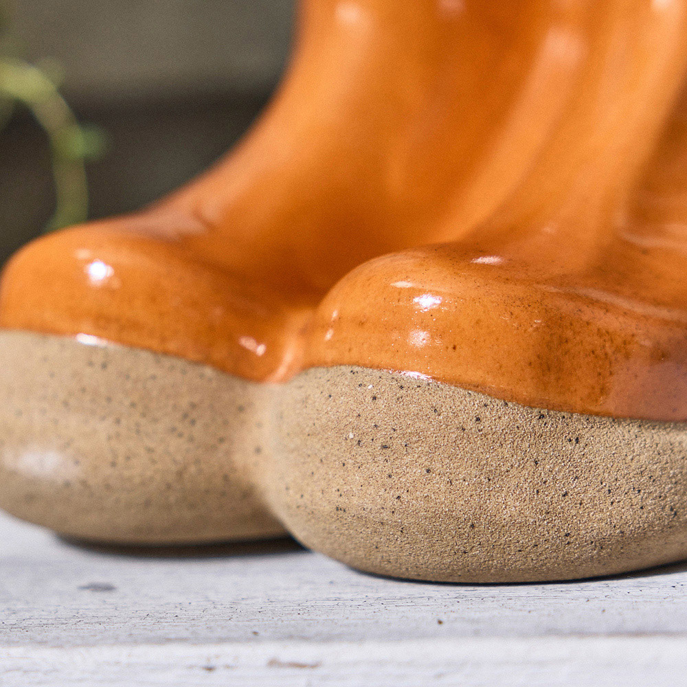 Dibor Orange Double Wellington Planter 29.5cm Image 3