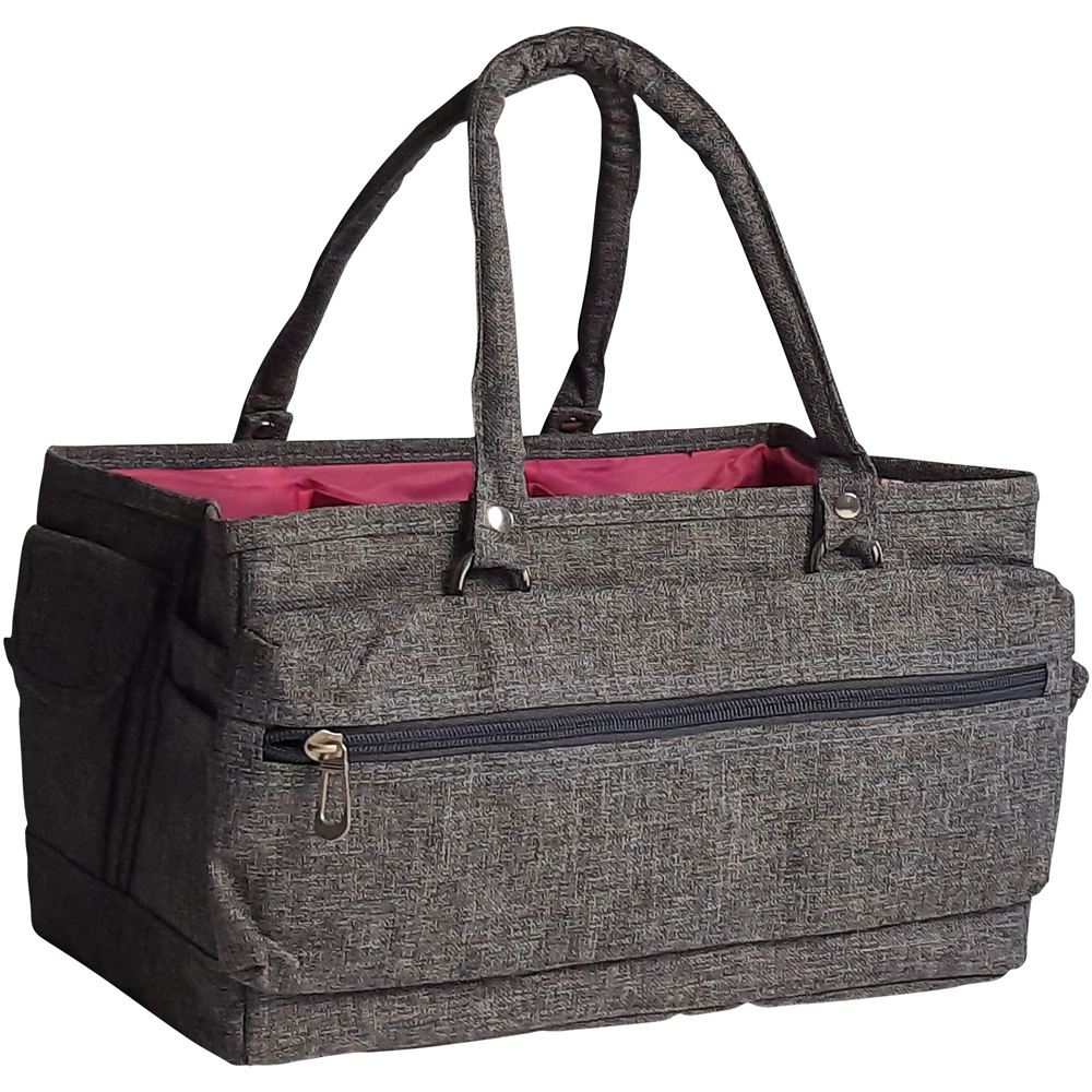 Sewing Online PT900-HEATHER-GREY Heather Grey Deluxe Tote Organiser 30 x 20 x 18cm Image 2