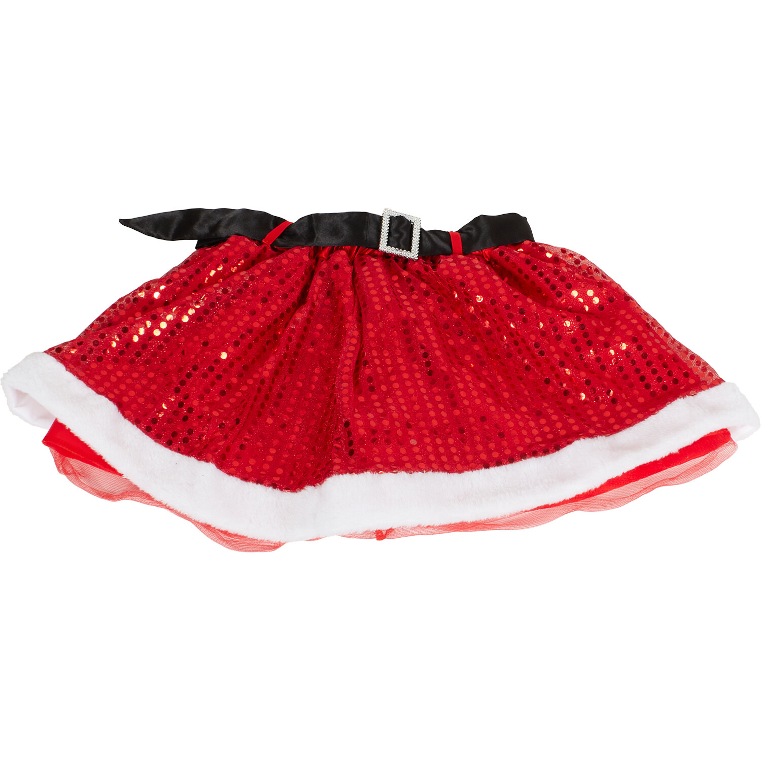 Christmas Sequin Skirt and Headband Set - Red Image 5