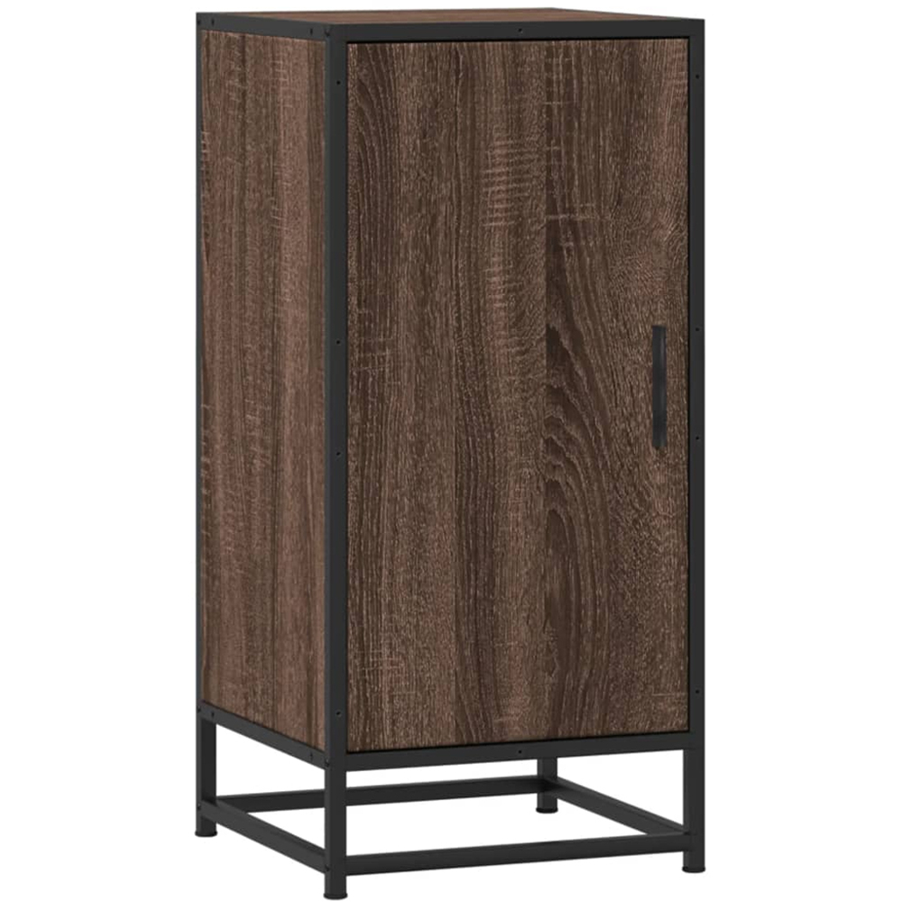 vidaXL Single Door Brown Oak Sideboard Image 2