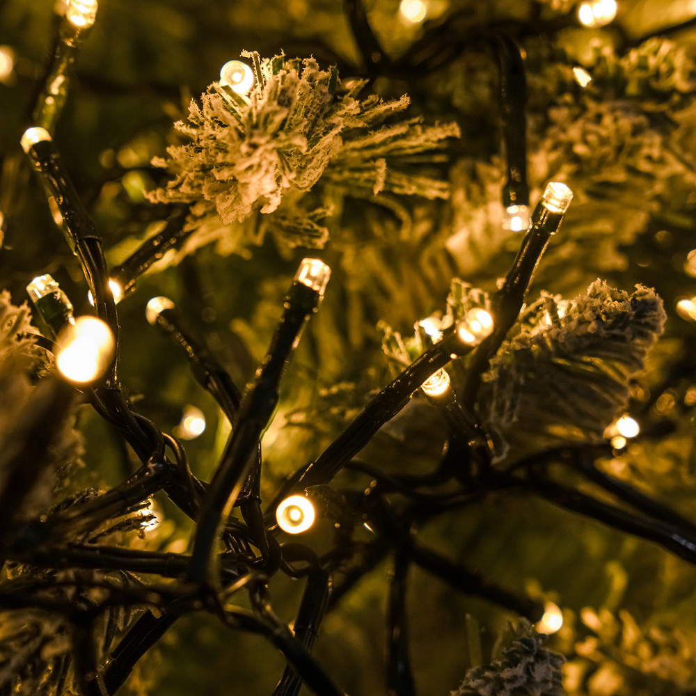 The Christmas Centre 480 Warm White LED Multifunction Green Cable Cluster Light 7.2m Image 4