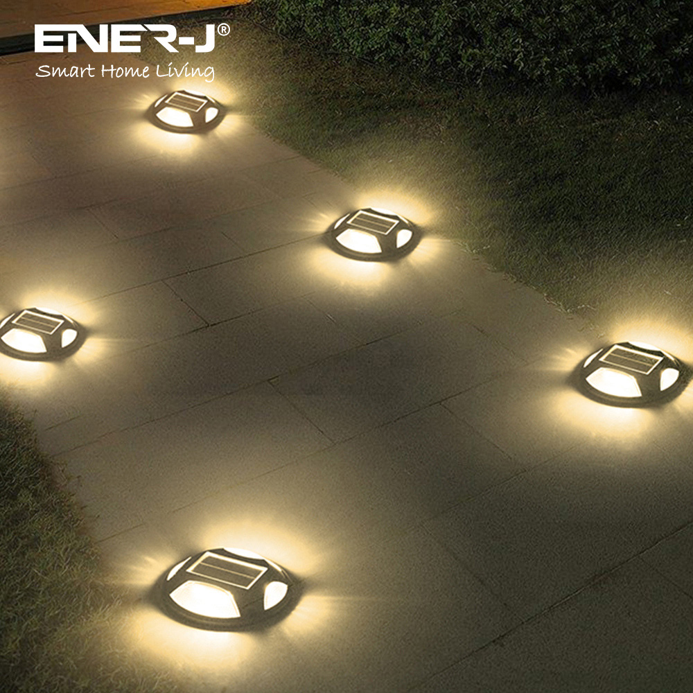 ENER-J 6000K+Blue Colour Switchable Solar Decking Garden Light 2 Pack Image 5