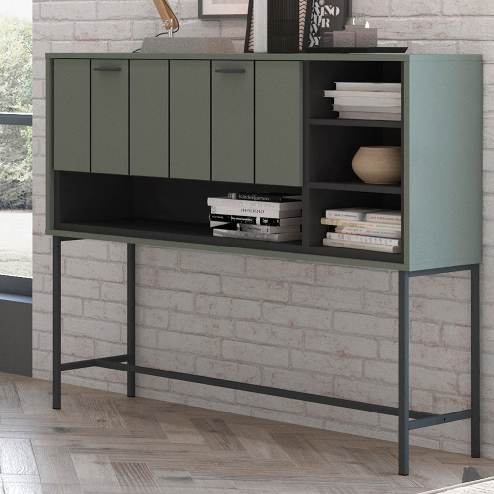 Furniture To Go Arundel Single Door 3 Shelf Green Bar Table Image 1
