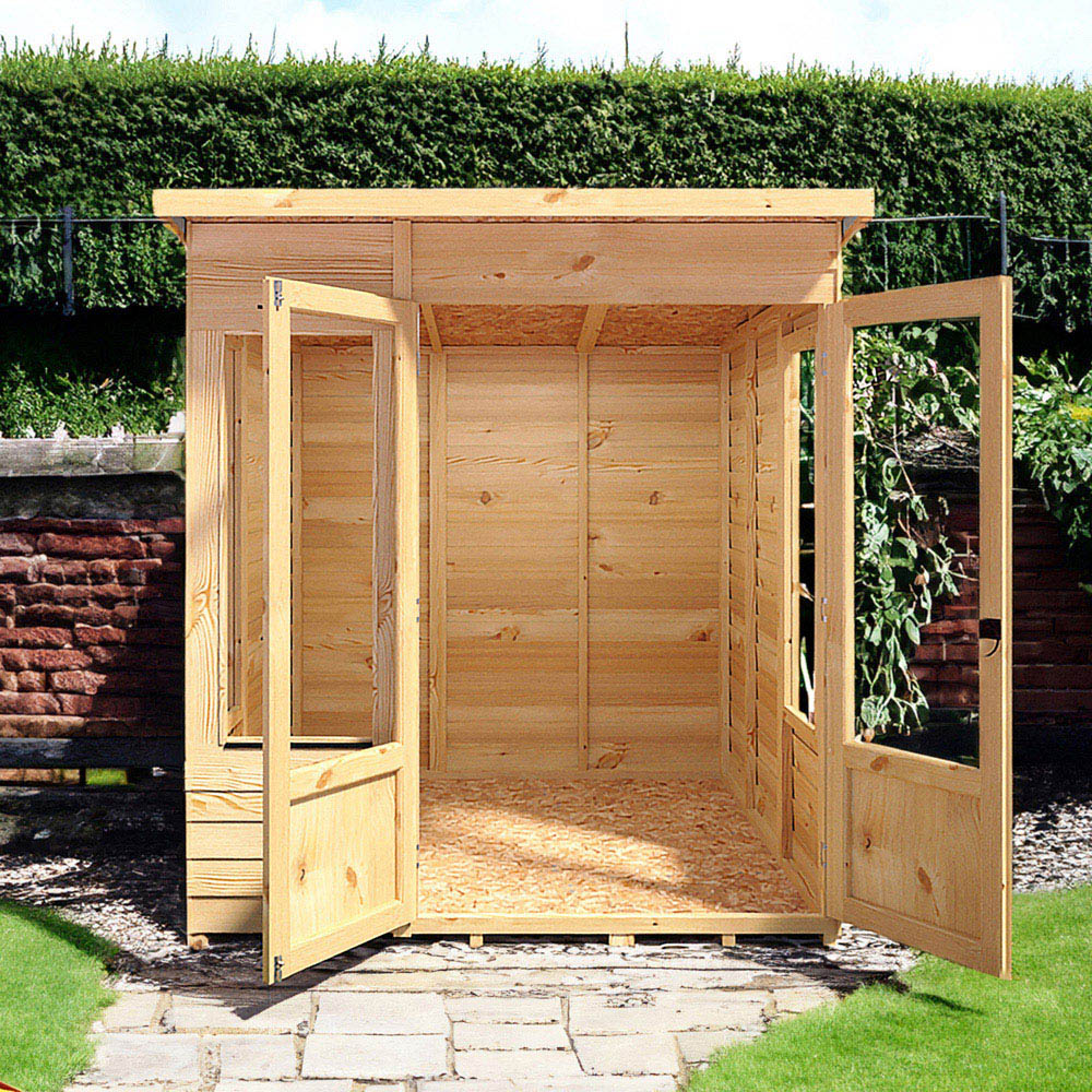 Shire Alora 6 x 6ft Overlap Pent Garden Summerhouse Image 5