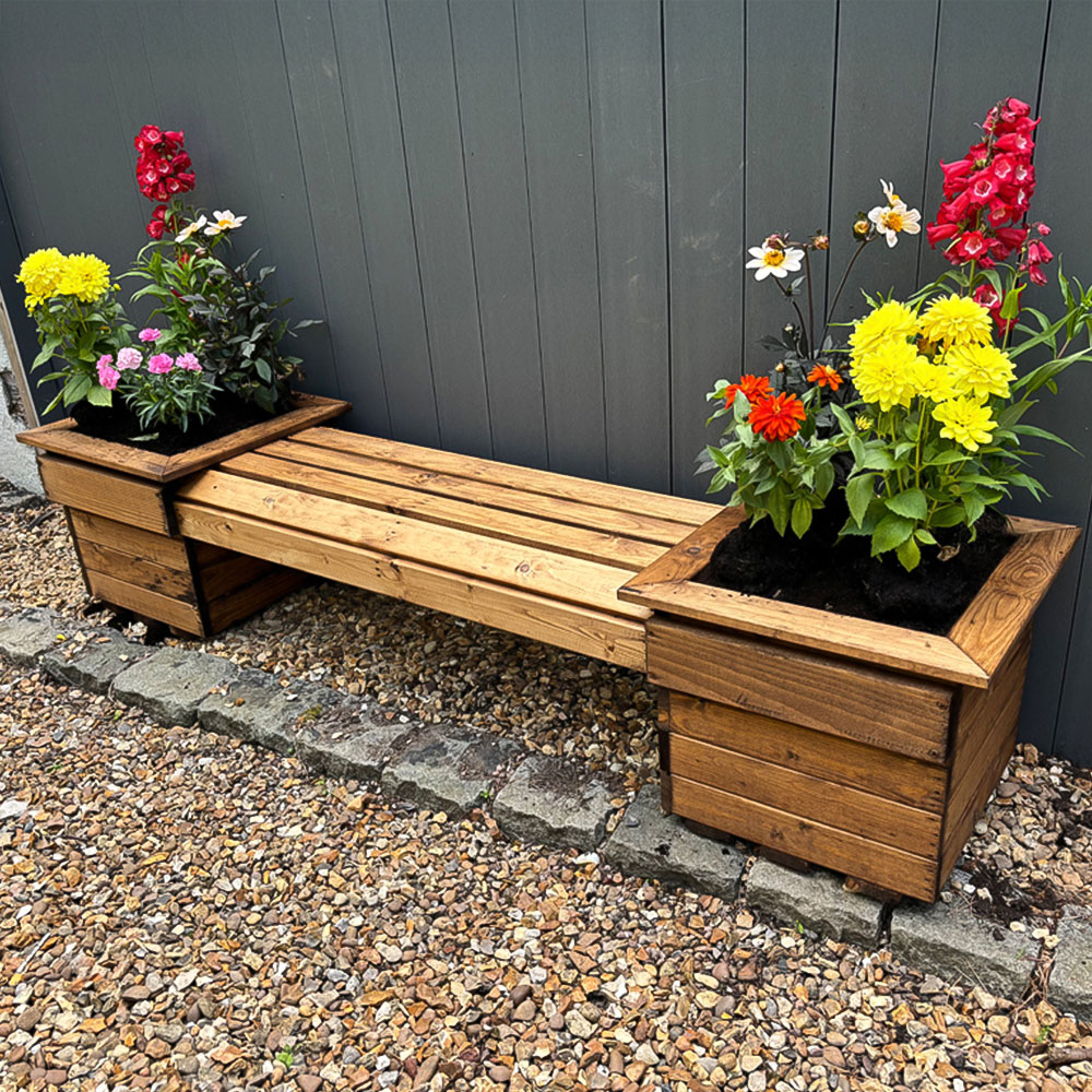 Charles Taylor Knights 2 Seater Planter Bench Image 4