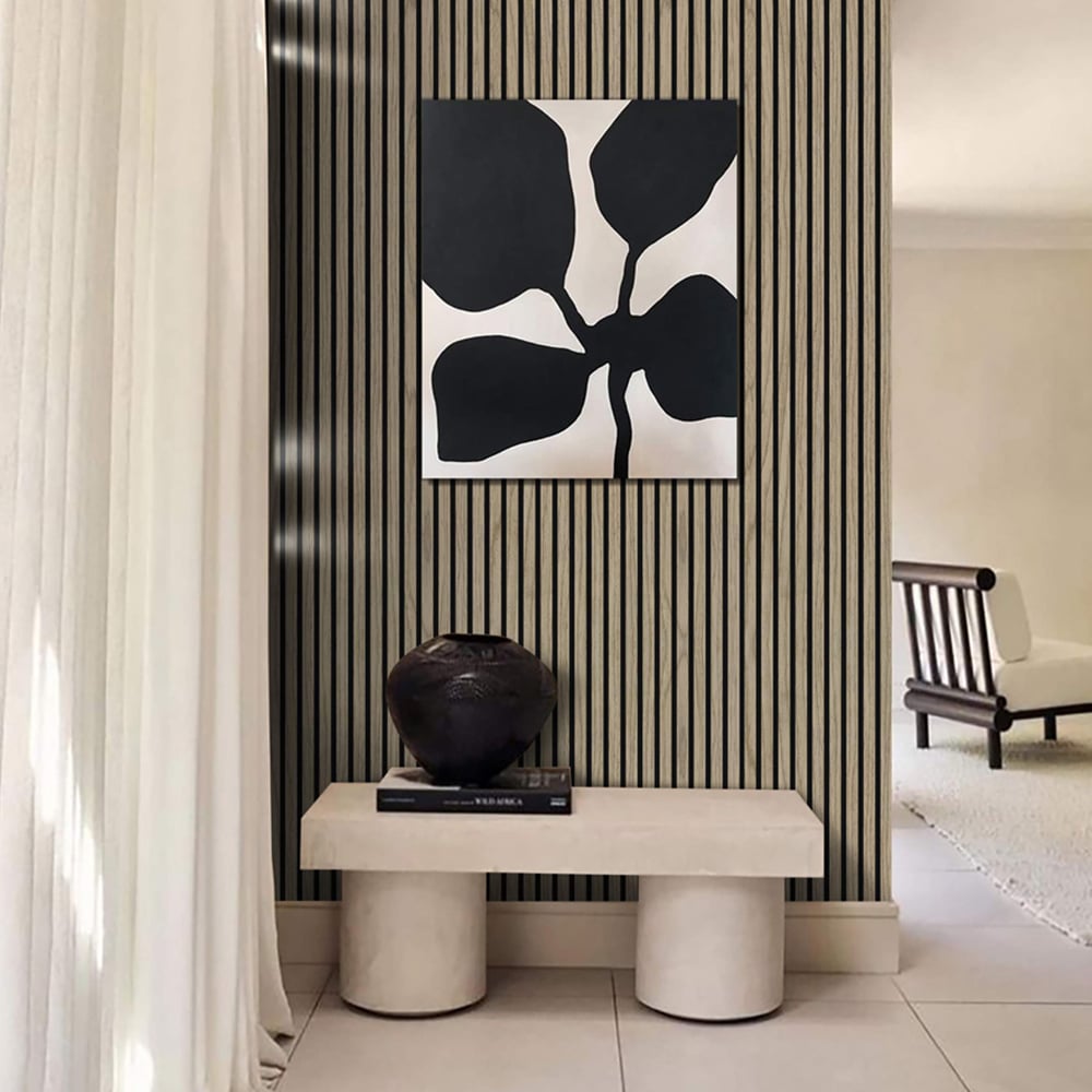 Portland 240 x 60cm Acupanel Walnut Acoustic Slat Wall Panel Image 6