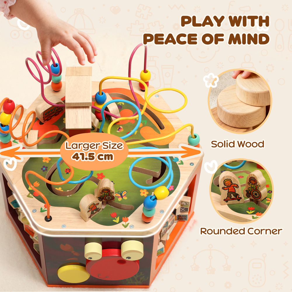 Tommy Toys AIYAPLAY 8-in-1 Toddler Activity Cube Image 8