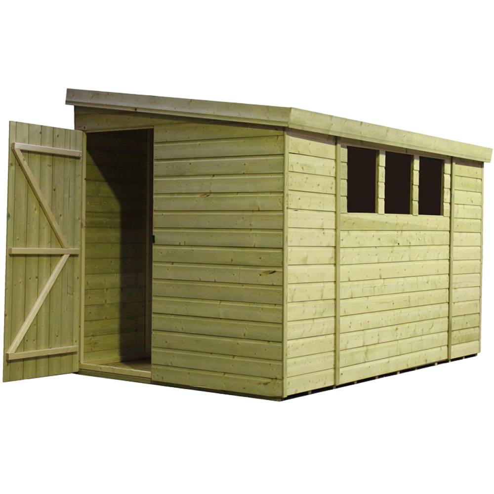 Empire Sheds 3000 12 x 6ft Tongue and Groove Wooden Pent Garden Shed Image 2