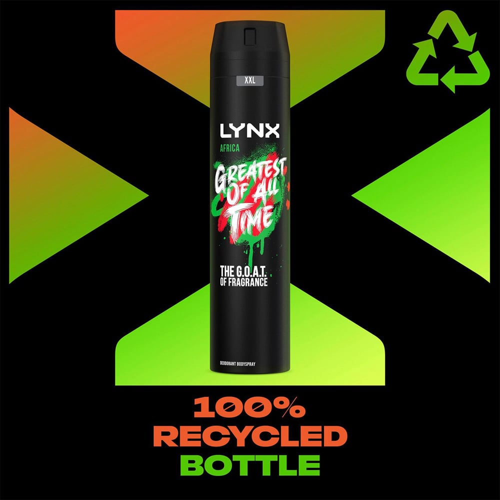 Lynx Africa The G.O.A.T. of Fragrance 48H Protection Deodorant Body Spray 250ml 3 Pack Image 5