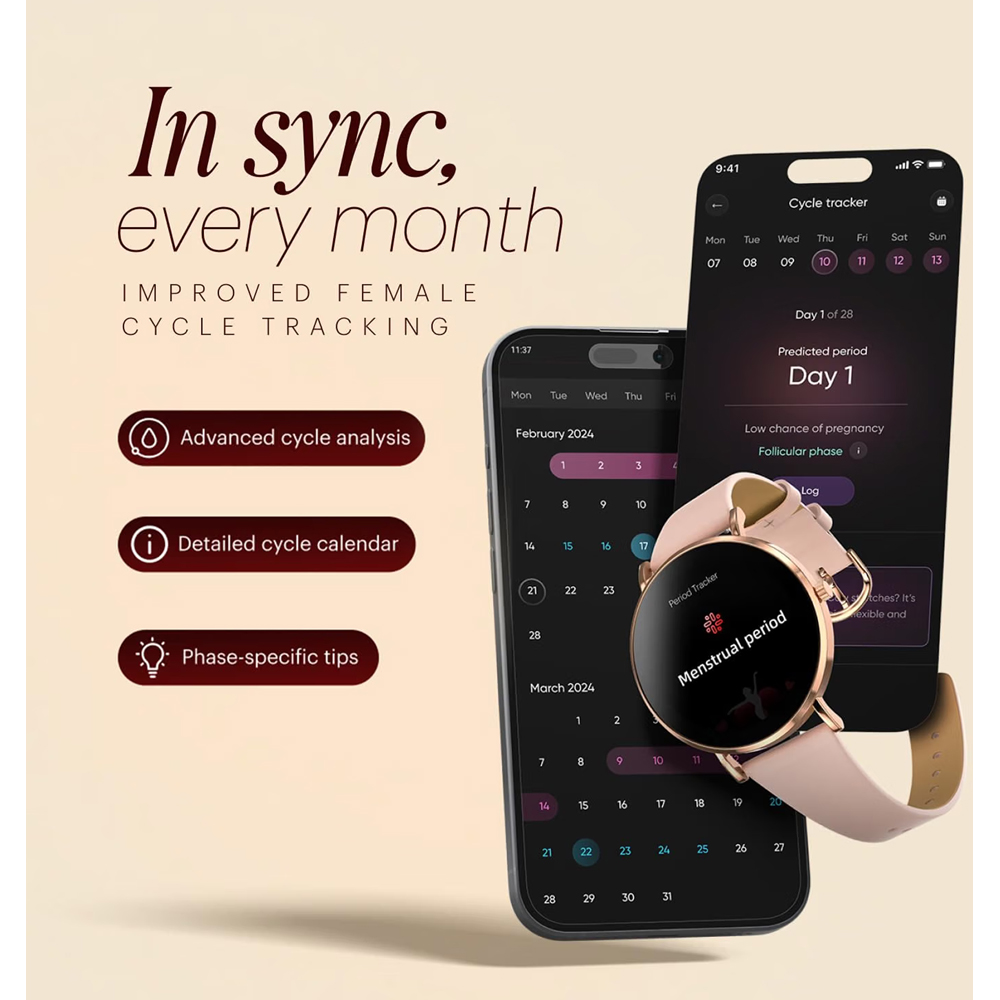 Noise NoiseFit Diva 2 Rose Link Smartwatch Image 7