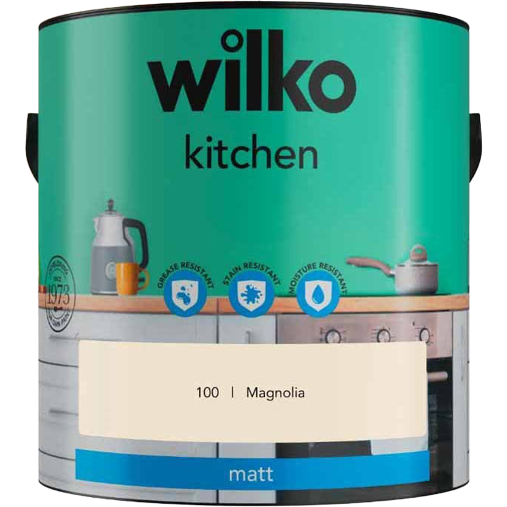 Wilko Kitchen Magnolia Matt Emulsion Paint 2.5L Image 2
