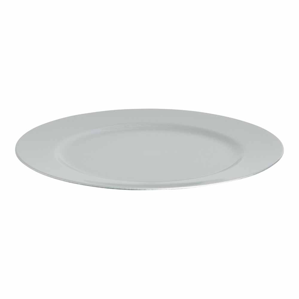 Wilko Silver Charger Plate Image 2