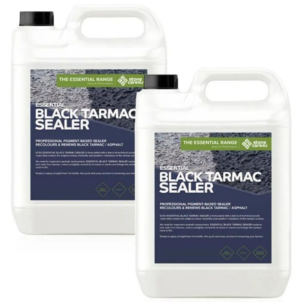 StoneCare4U Essential Black Tarmac Sealer 5L 2 Pack Image 1