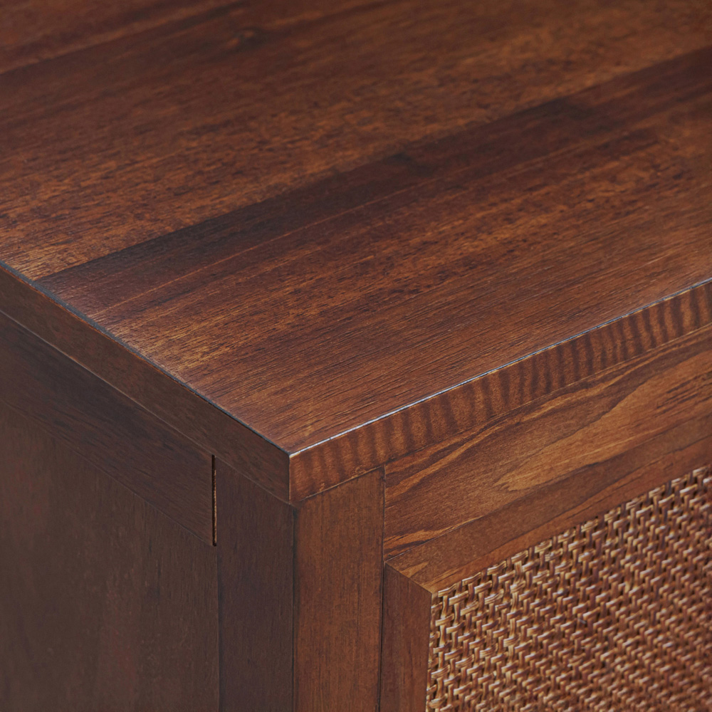 Teamson Home Hatteras 2 Drawer Walnut Nightstand Image 7