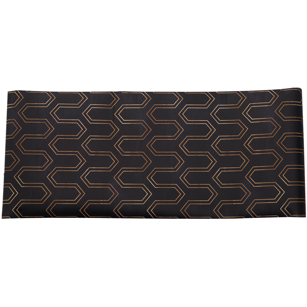 Living and Home Geometric Non Woven Fabric Gold Wallpaper Image 2