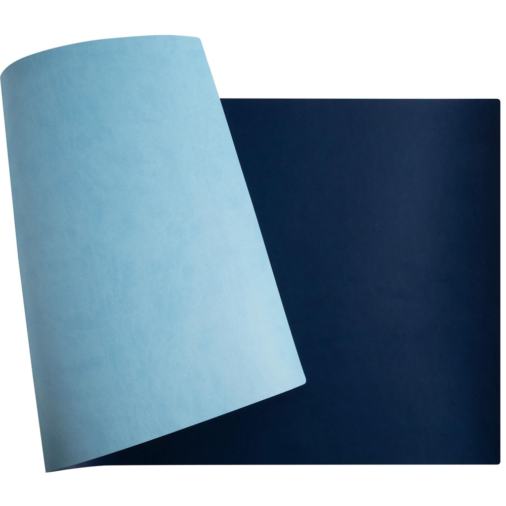 Exacompta Bee Blue Marine and Sky Blue Desk Mat 43 x 90cm Image 1