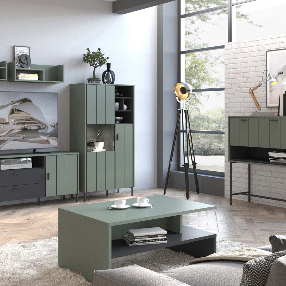 Furniture To Go Arundel 3 Door Green Cabinet Image 4