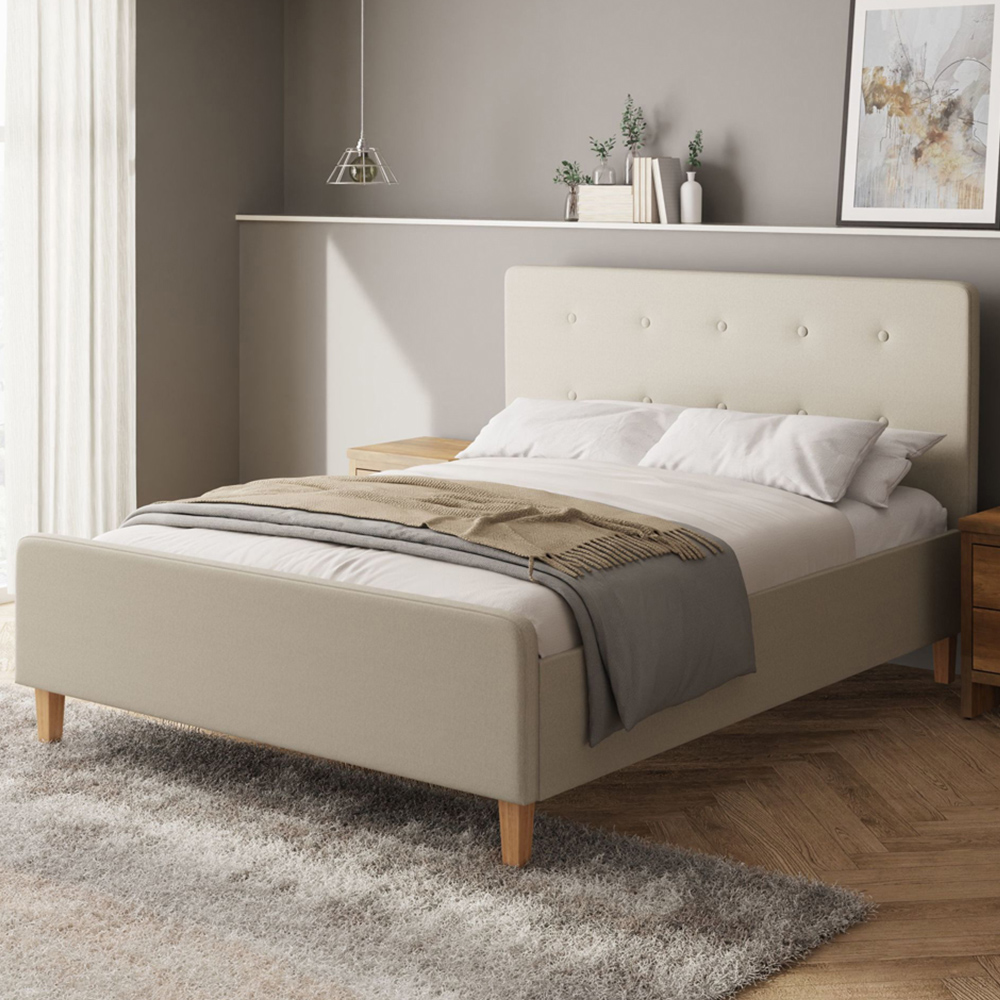 GFW Ashbourne King Size Natural Ottoman Bed Image 1