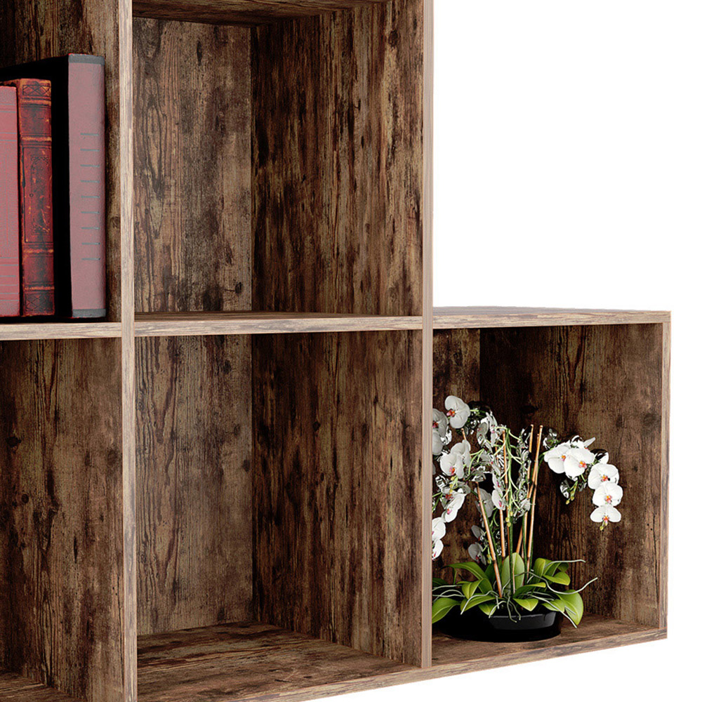 Vida Designs Durham 10 Cube Dark Wood Storage Unit Image 3