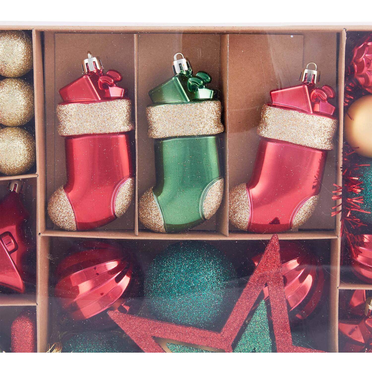 90-Piece Sleigh Bells Ring Bauble Pack Image 3