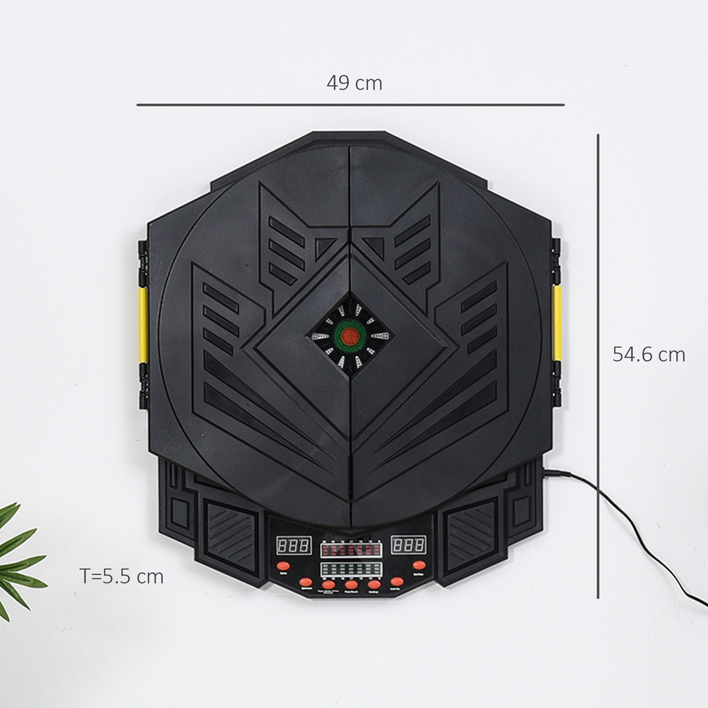 HOMCOM 24 Darts LED Electronic Dartboard Set with 27 Games and 216 Variations Image 9