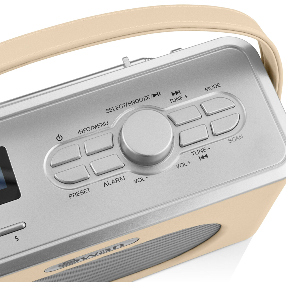 Swan Retro Beige DAB Bluetooth Radio Image 4