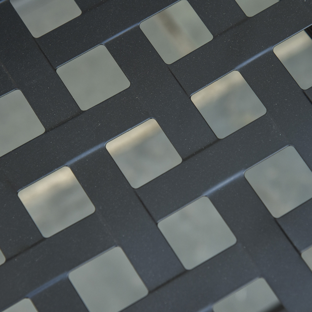 Outsunny 2 Seater Black Mosaic Tile Metal Bistro Set Image 3