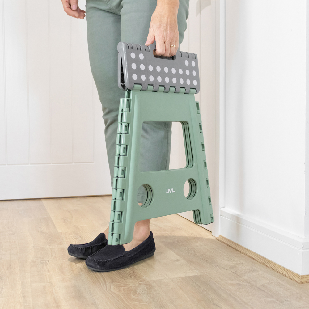 JVL Cleaning Large Green Folding Step Stool Image 7