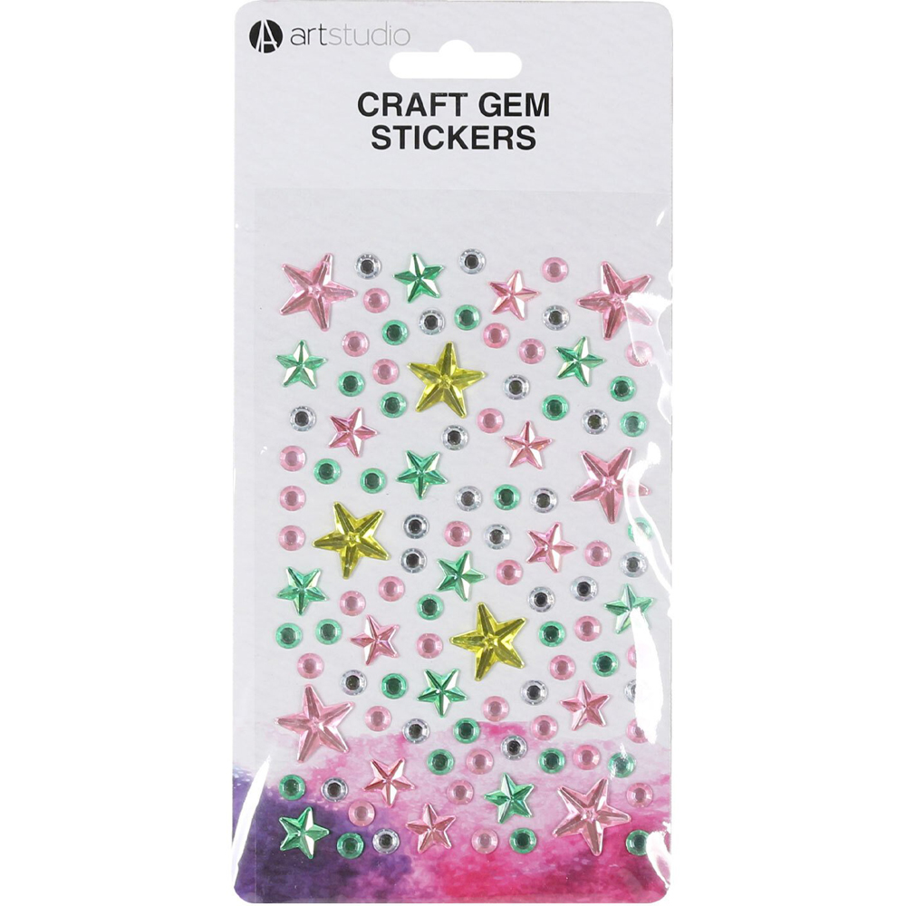Art Studio Craft Gem Stickers Image 3