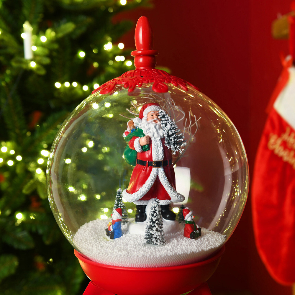 Snowing Table Lamp Red Image 4