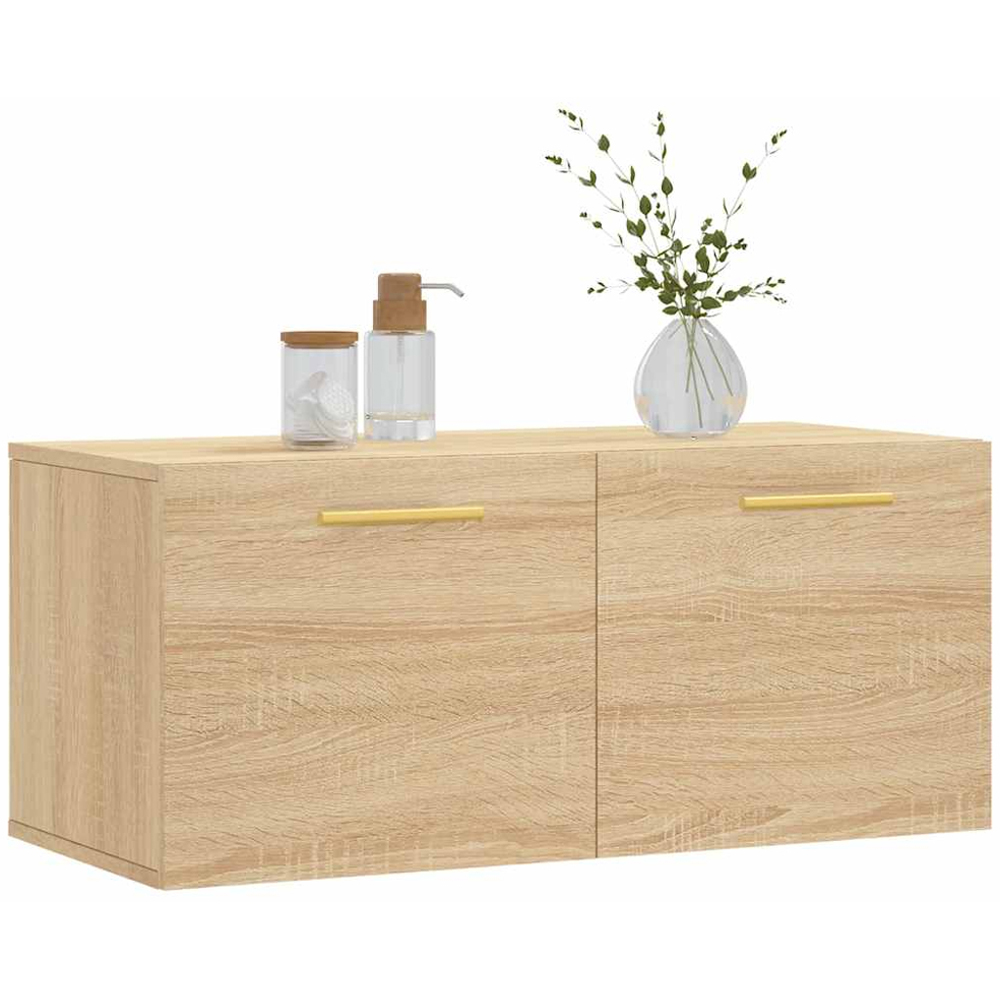 vidaXL 2 Door Sonoma Oak Wall Cabinet Image 3