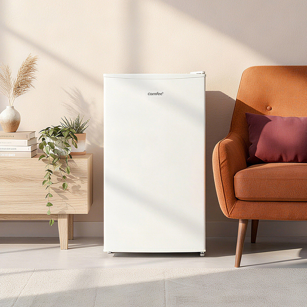 Living and Home AJ0811 60L White Freestanding Under Counter Upright Freezer Image 2