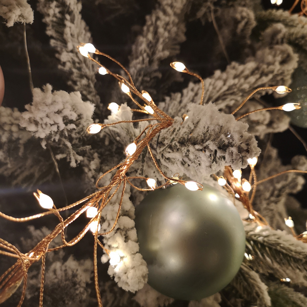 Samuel Alexander 860 Warm White LED Multi-Function Rose Gold Wire Christmas Garland Light 5.5m Image 5