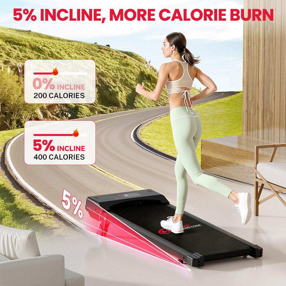 Rattrix Black Manual Incline Treadmill Image 8