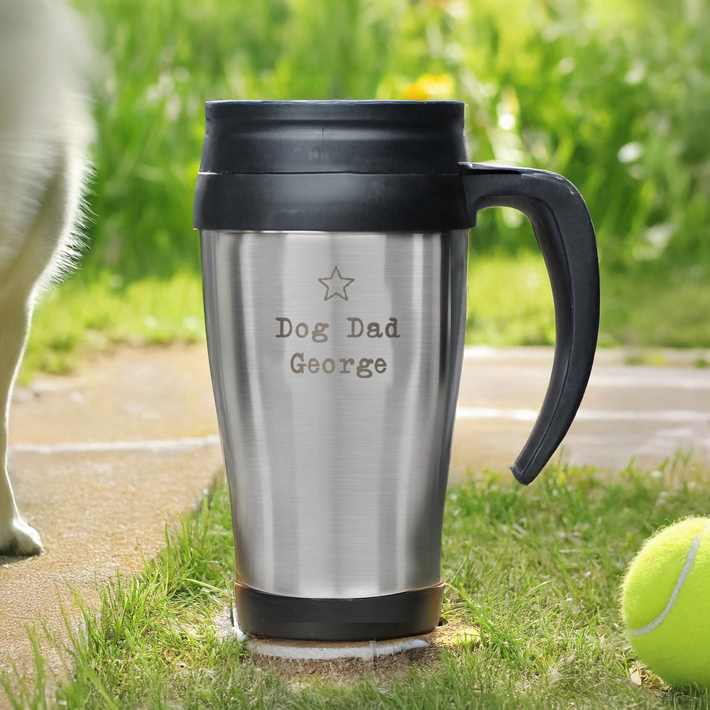 Personalised Memento Company Personalised Star Metal Travel Mug 400ml Image 3