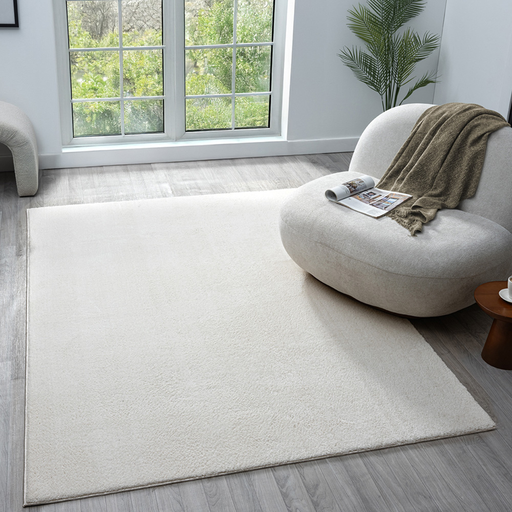 Desire Rugs Comfy Cream Anti Slip Felt Backing Rug 80 x 120cm Image 2