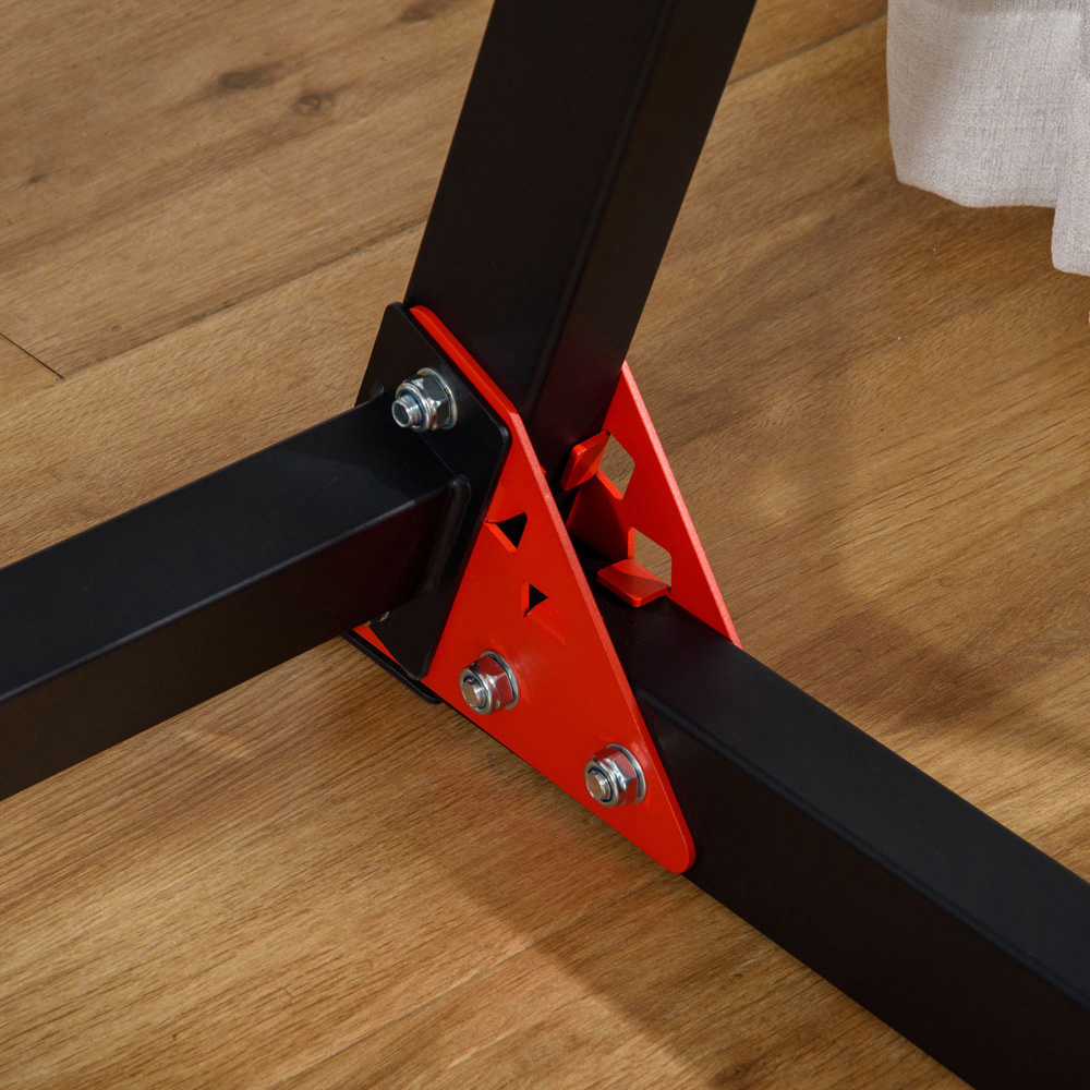 HOMCOM Black Heavy Duty Dip Stand Station Image 3