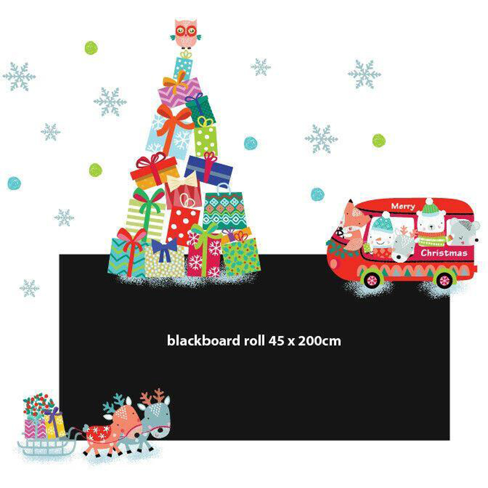 Walplus Reindeer Christmas Tree Self Adhesive Wall Sticker 32 Piece Image 2