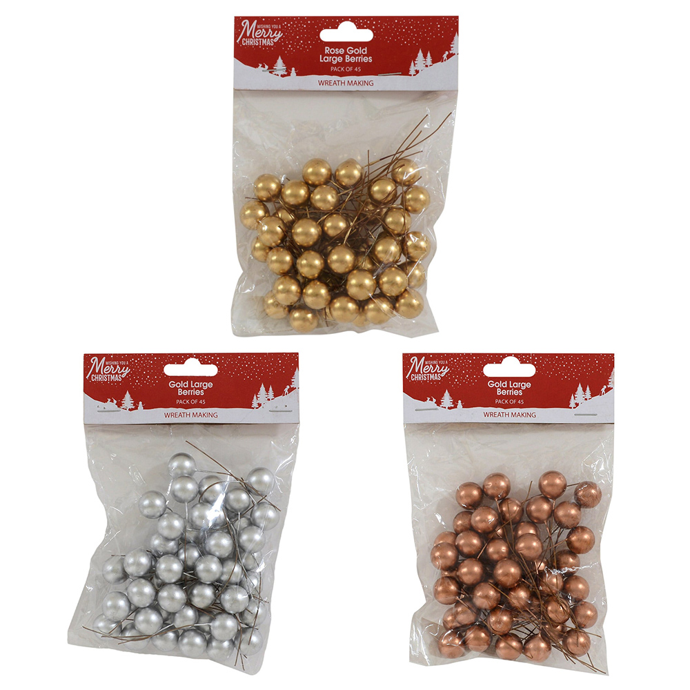 Single Large Berries Decoration 45 Pack in Assorted styles Image 1
