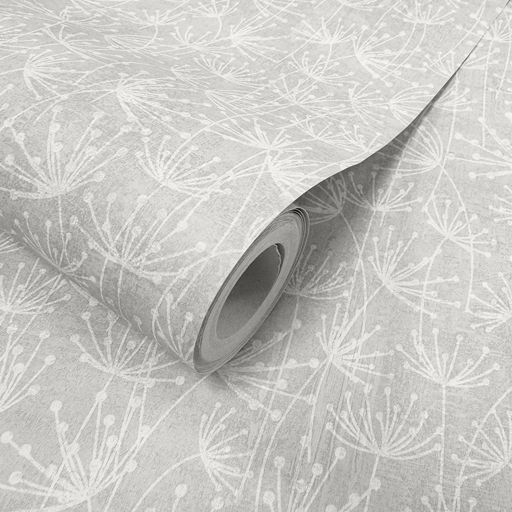 Muriva Pappus Warm Grey Wallpaper Image 4