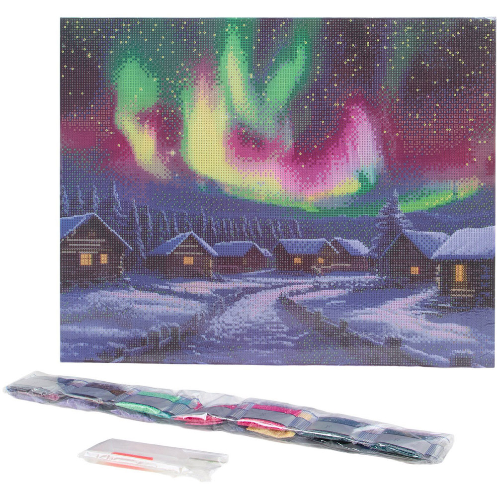 Crystal Canvas Northern Lights or Lotus Scene Kit Image 6