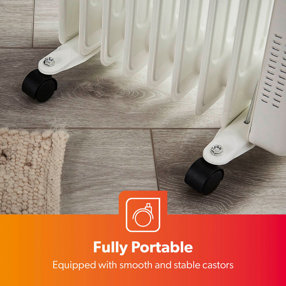 Geepas 9 Fin Portable Oil Filled Digital Radiator Heater with Remote Control 2000W Image 5