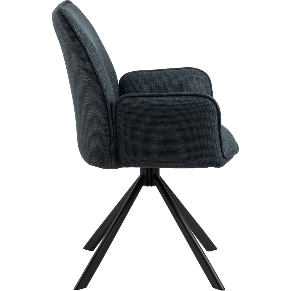 Florence Glenda Grey Swivel Dining Chair Image 4