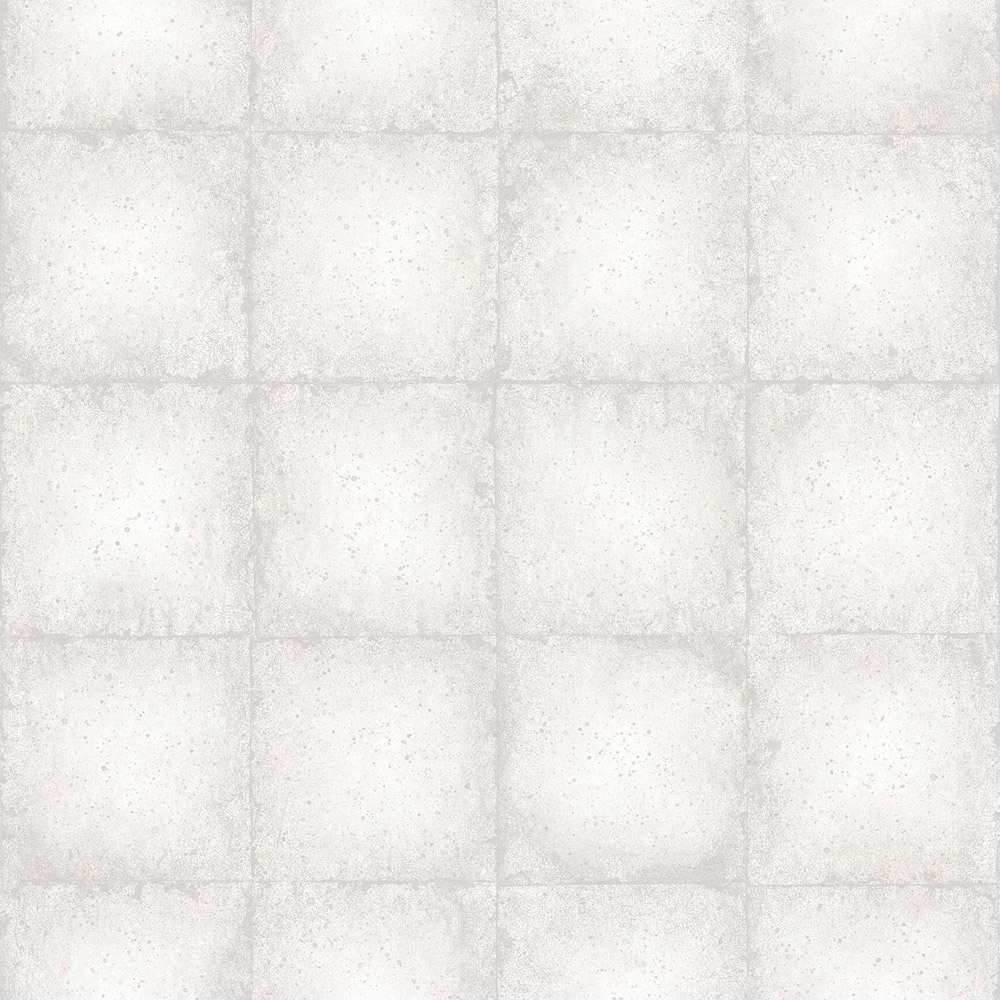 Galerie Ambiance Tile Pale Grey Wallpaper Image 1
