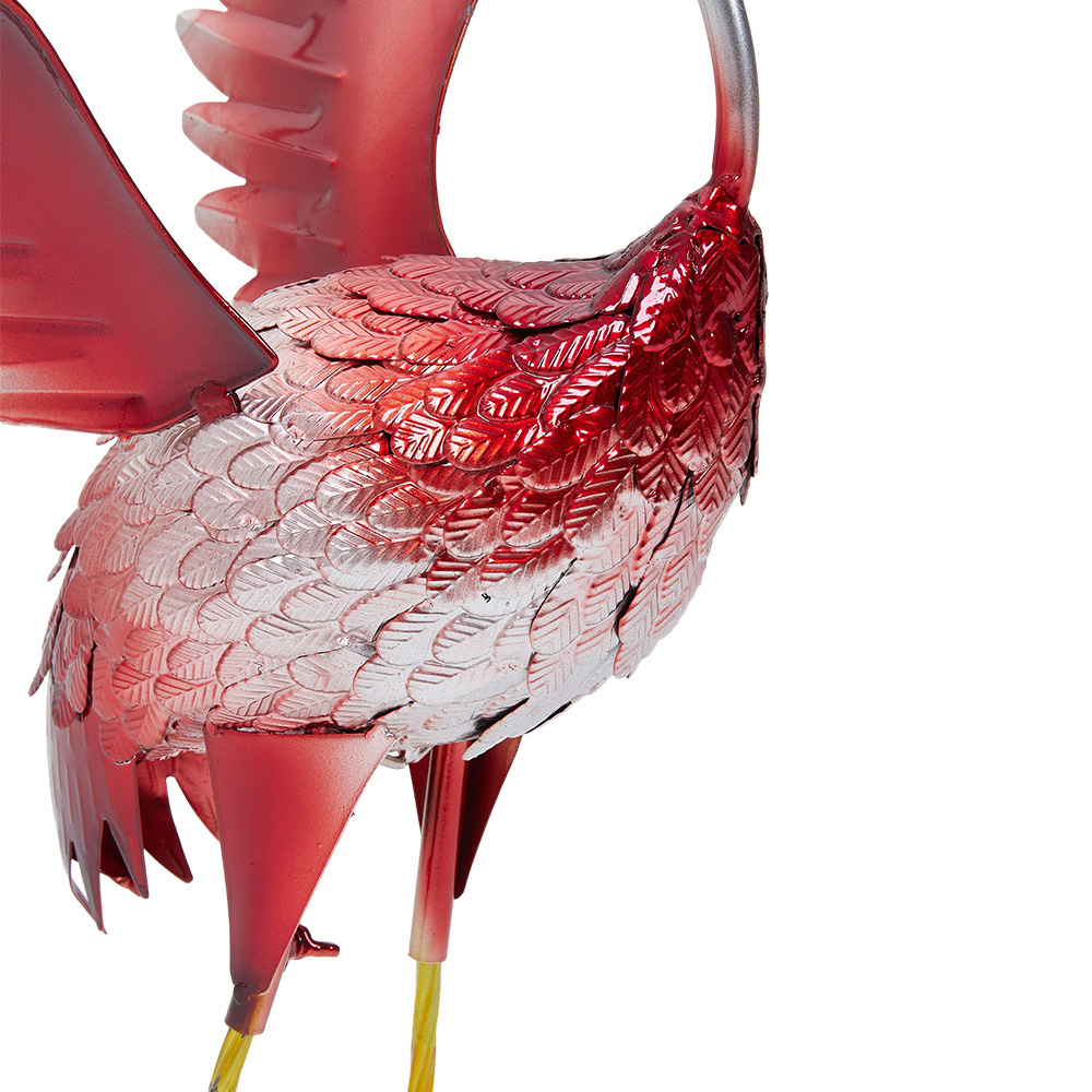 Living and Home Metal Flamingo Garden Statue Ornament Decoration Image 6