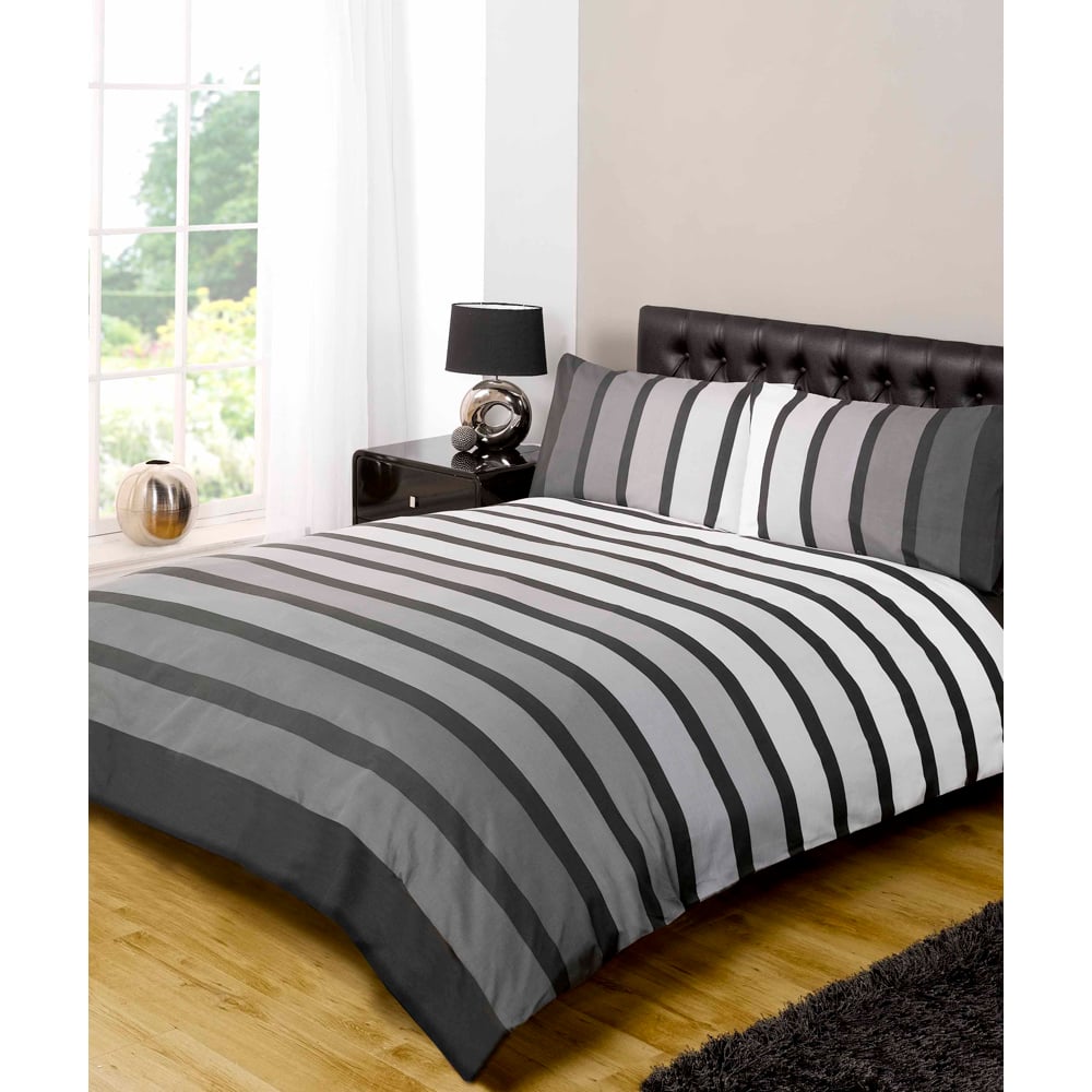 Rapport Home Soho King Size Black Duvet Set Image 2